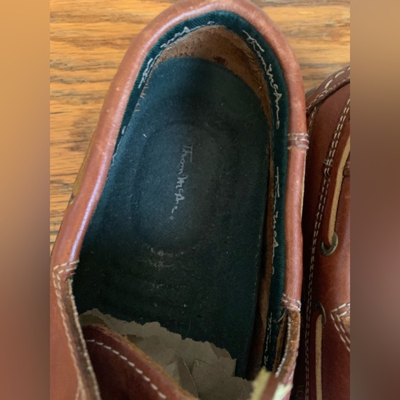 Thom Mc A Men’s Tie Dock Leather Loafers Boat Shoes Sz9 Preppy Nautical Summer - Picture 5 of 11